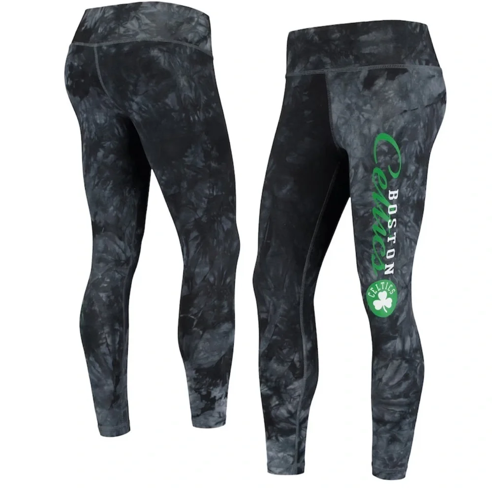 Boston Celtics Burst Tie-Dye Leggings